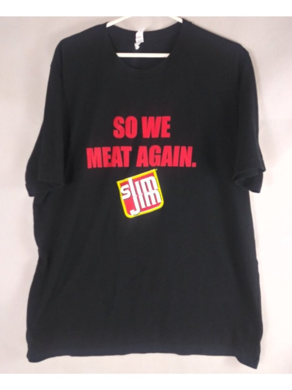 Bella-Canvas Slim Jim So We Meat Again Graphic T-Shirt 100% Cotton Size 2XL